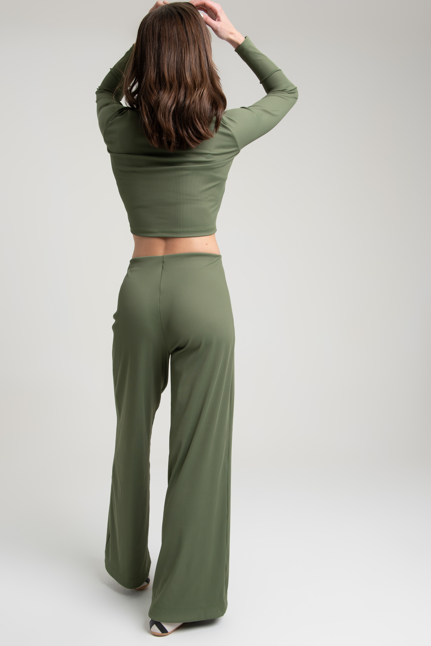 Calça Wide Leg Verde