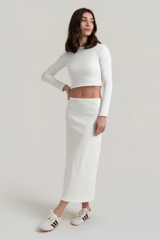 Saia Canelada Off White