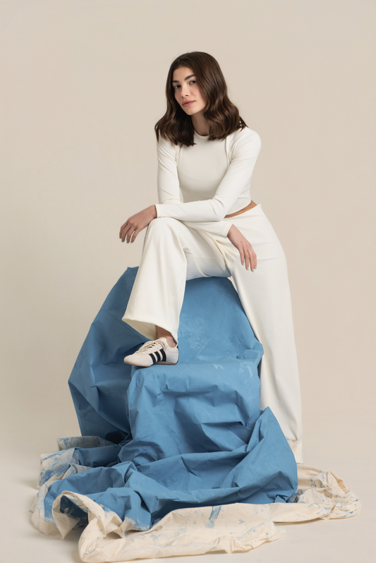 Calça Wide Leg Off White