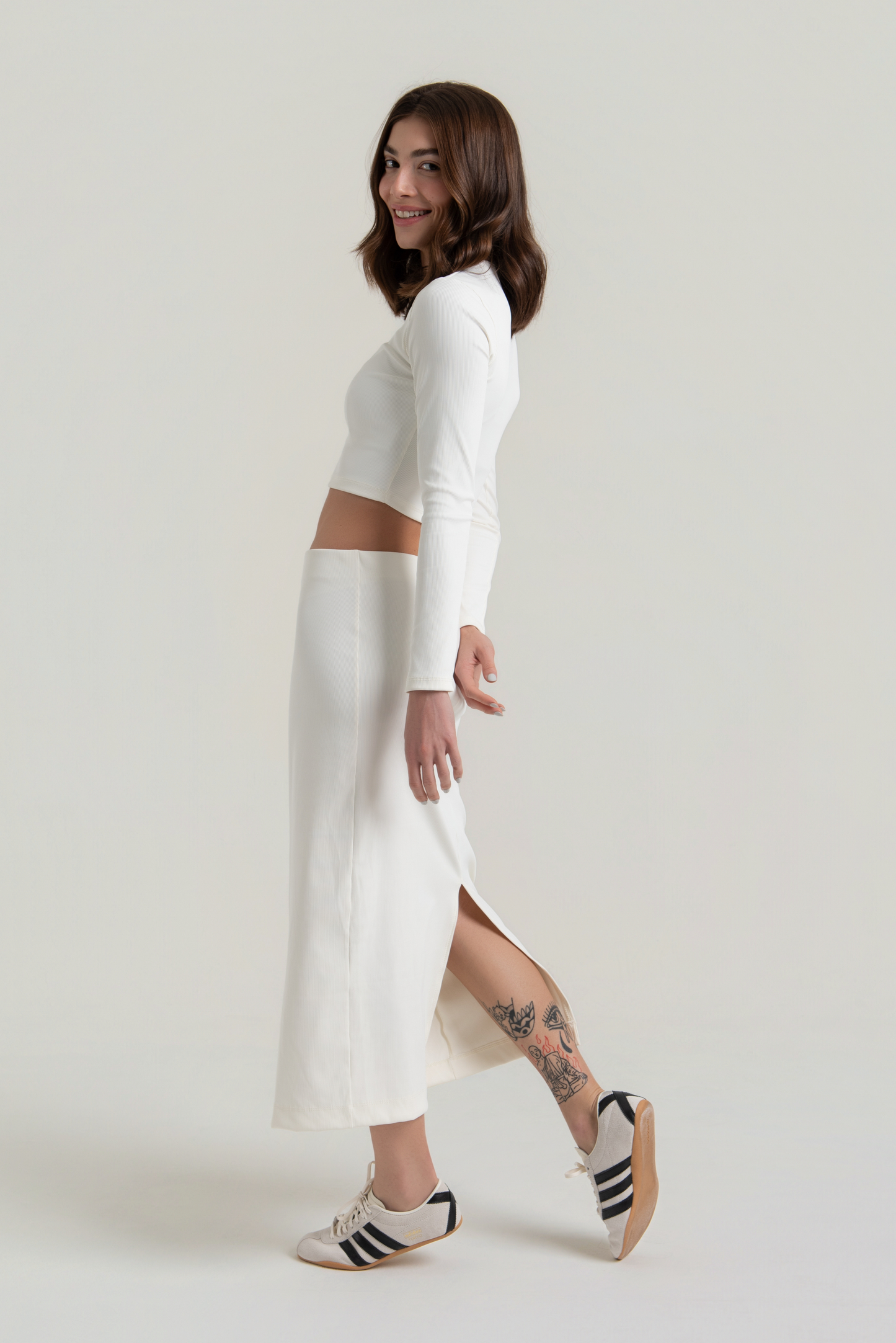 Saia Canelada Off White