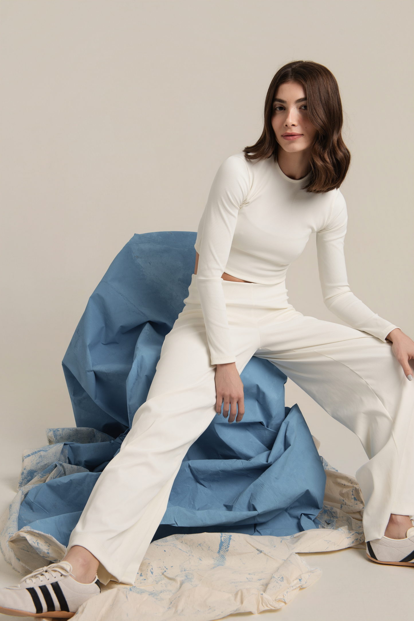Calça Wide Leg Off White
