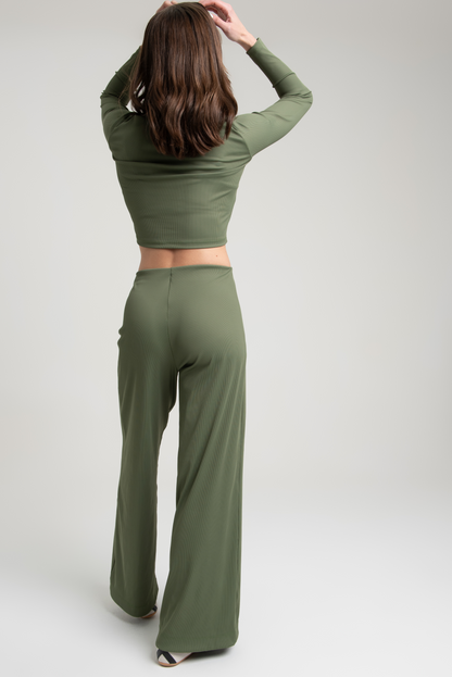 Blusa Canelada Verde