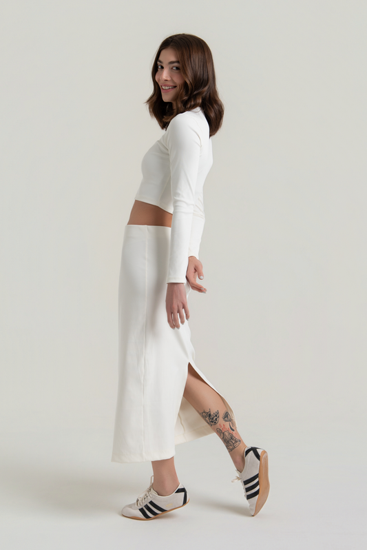 Saia Canelada Off White