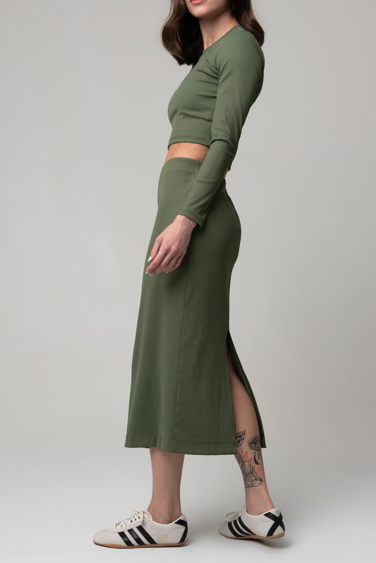 Saia Canelada Verde