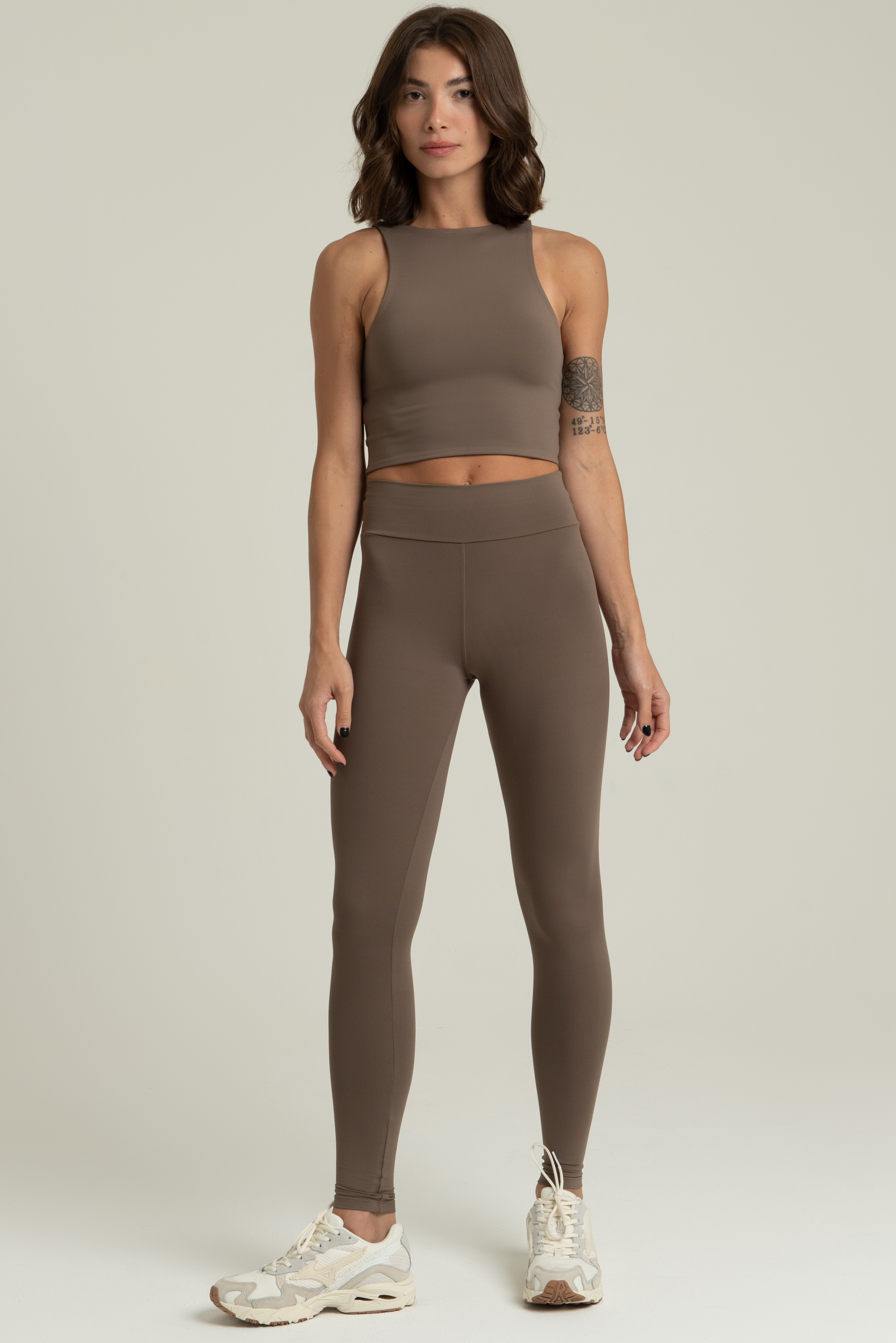 Legging Opaca na cor Castanho (foto 3)