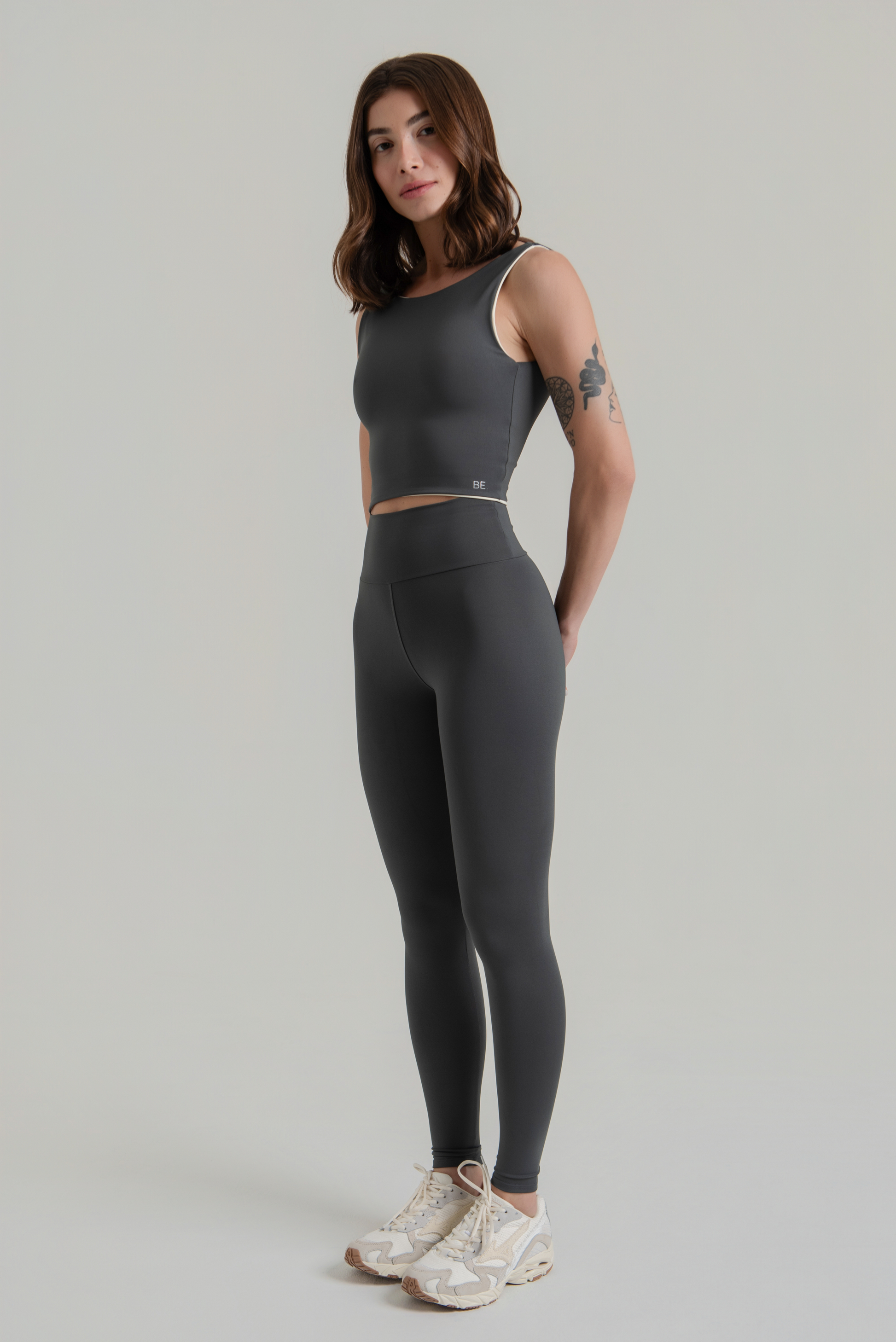 Legging Opaca na cor Cinza Iron (foto 5)