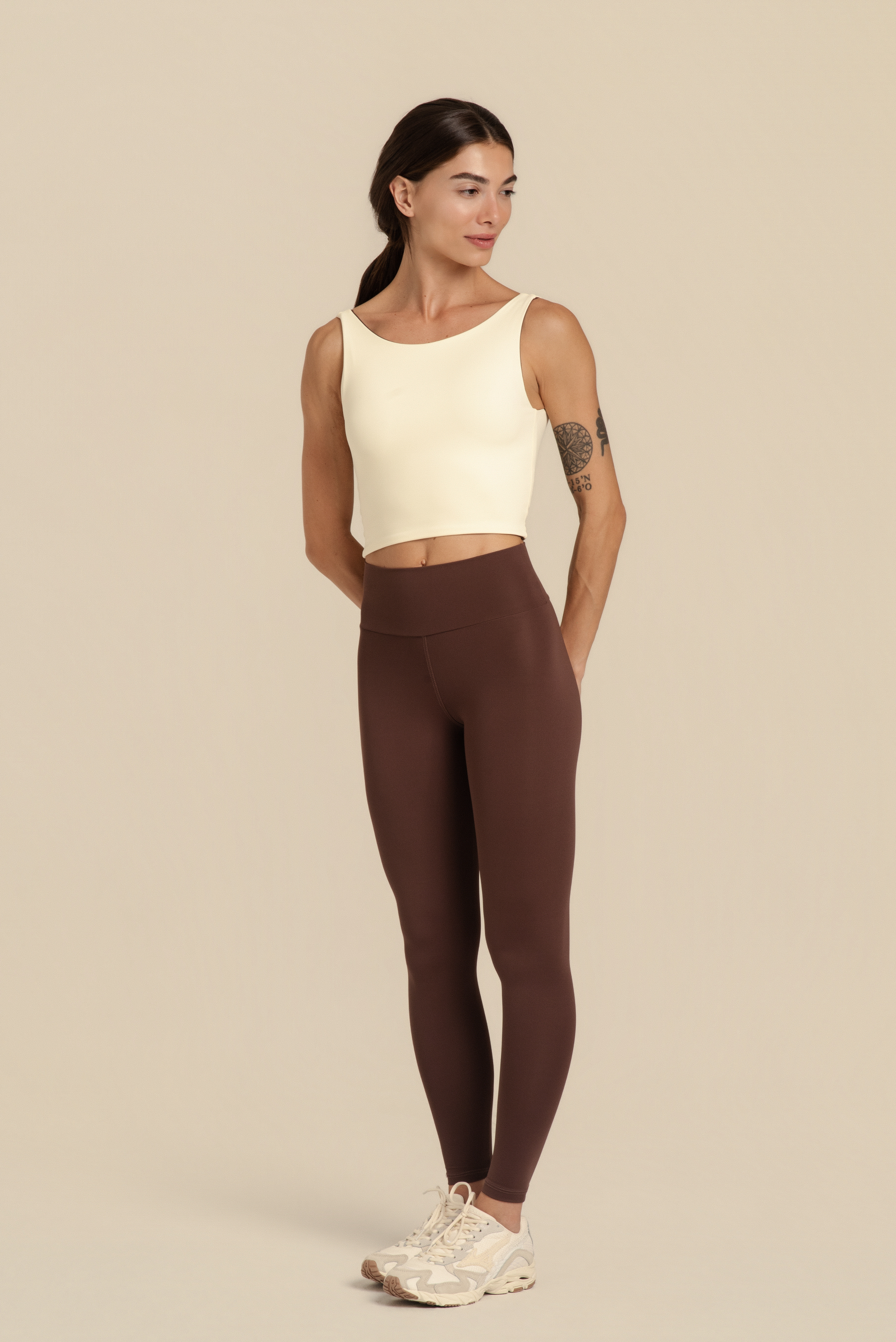 Legging Opaca na cor Espresso (foto 4)